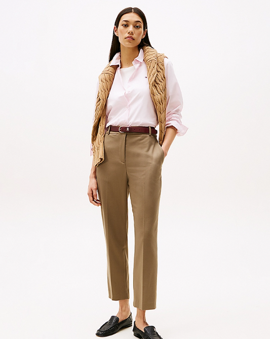 Slim Straight Leg Ankle Trousers