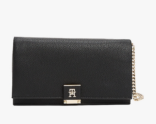 Tommy Hilfiger Monogram Crossbody Bag Black