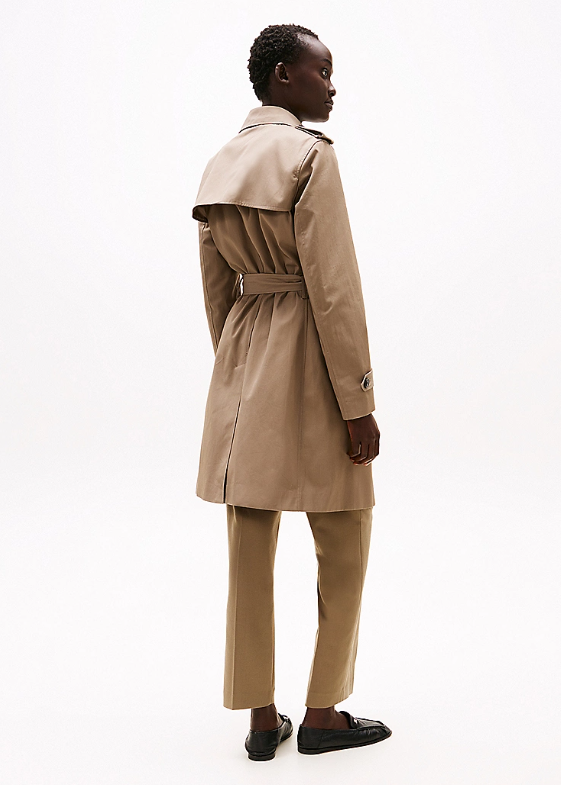 Water Repellent Slim Trench Coat