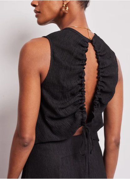 Alma Crop Open Back Top