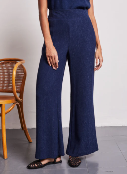 Summer Wide Leg Crinkle Palazzo Pant