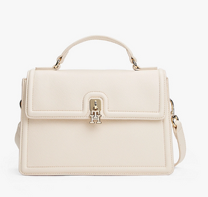 Turn Lock Crossbody Satchel