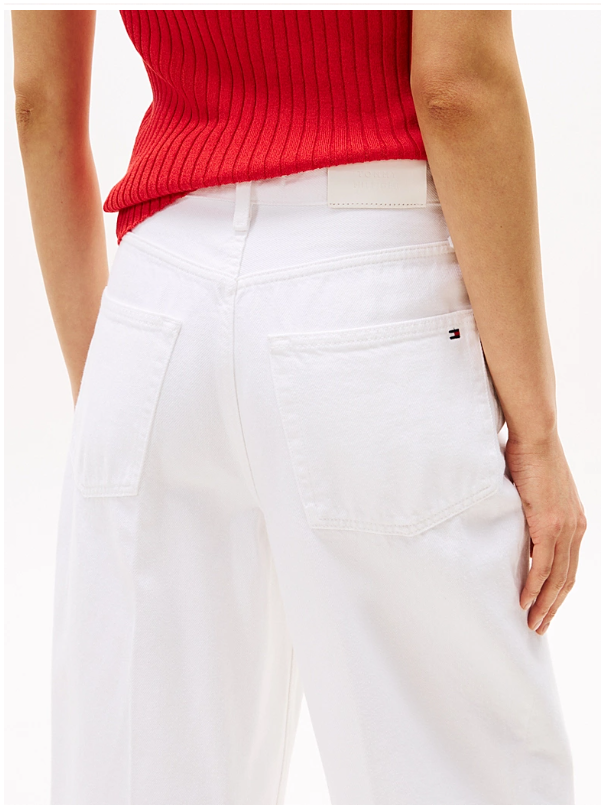 High Rise Wide Leg Ankle Jeans