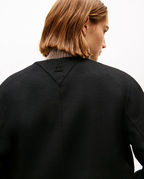 The Lady Double-Faced Wool Blend Black Jacket