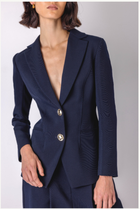 The Sidney Structured Navy Blazer