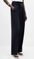 Belted Wide Leg Trousers