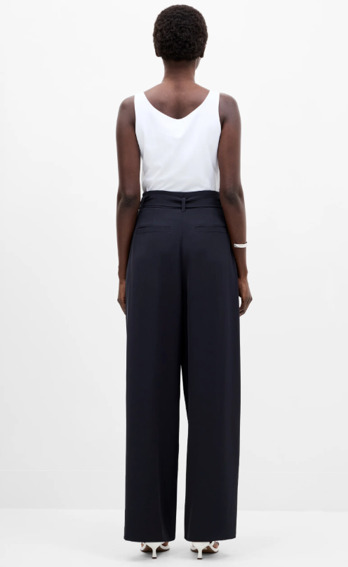 Belted Wide Leg Trousers