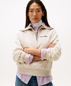 Interlock Knit Fleece Half-Zip Jumper