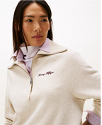 Interlock Knit Fleece Half-Zip Jumper