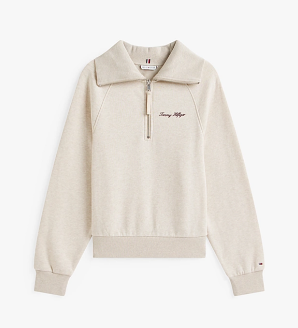 Interlock Knit Fleece Half-Zip Jumper