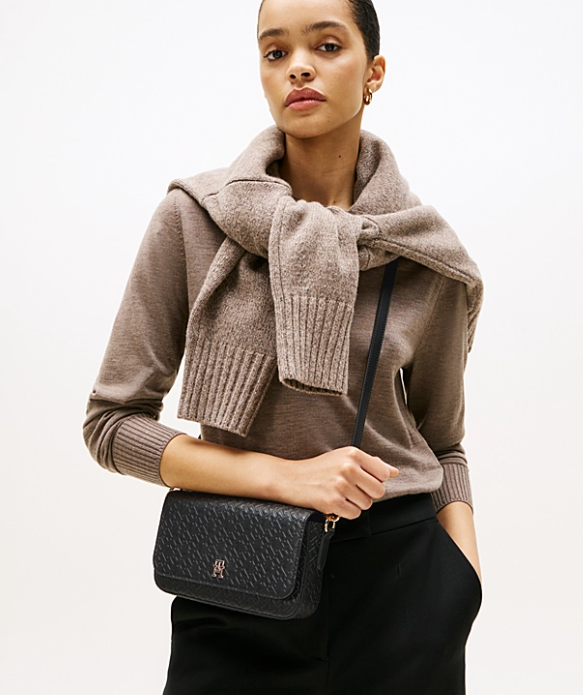 Hilfiger Icon Embossed Logo Crossbody Bag