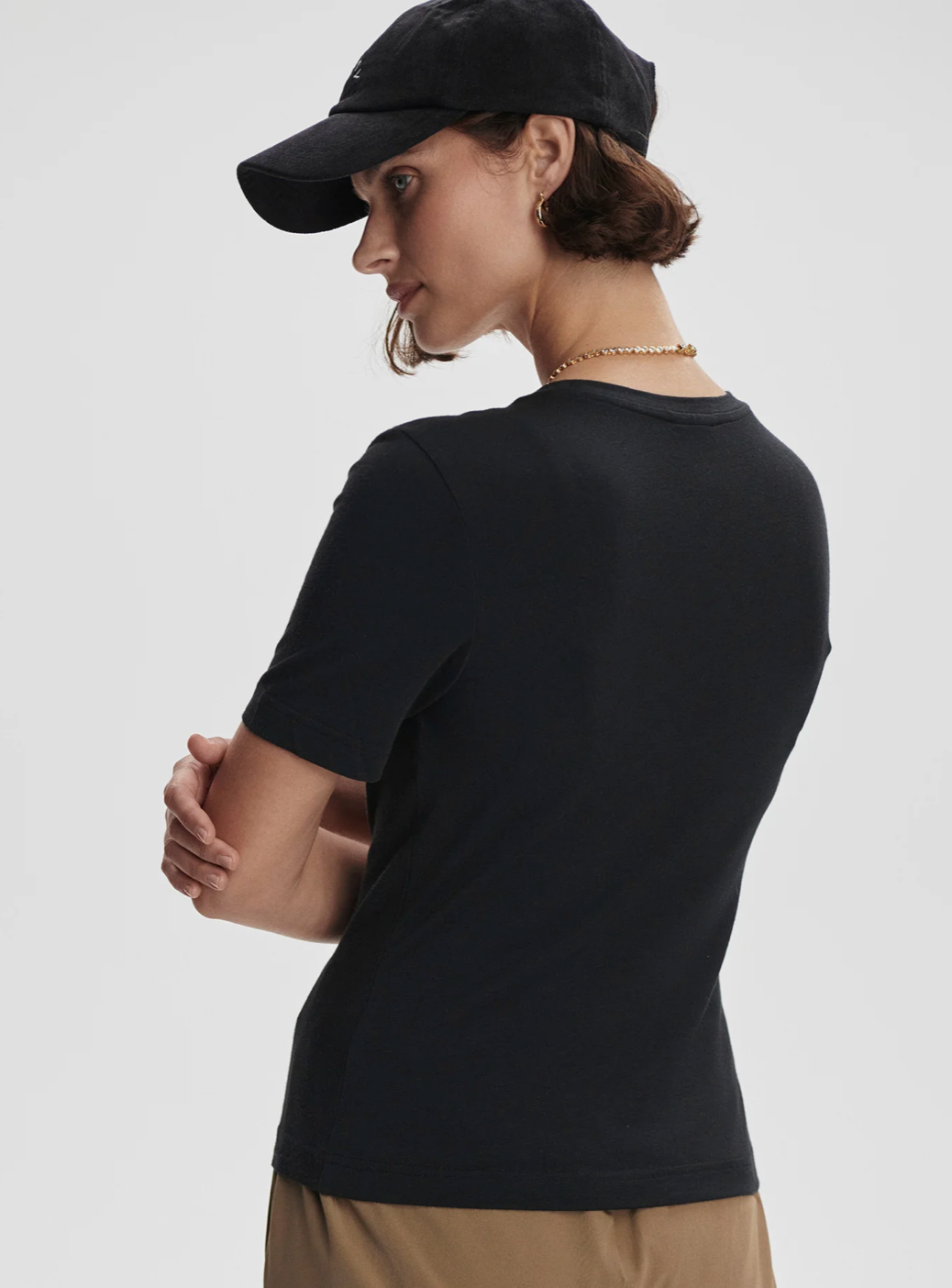 The Black Regina Fitted Tee