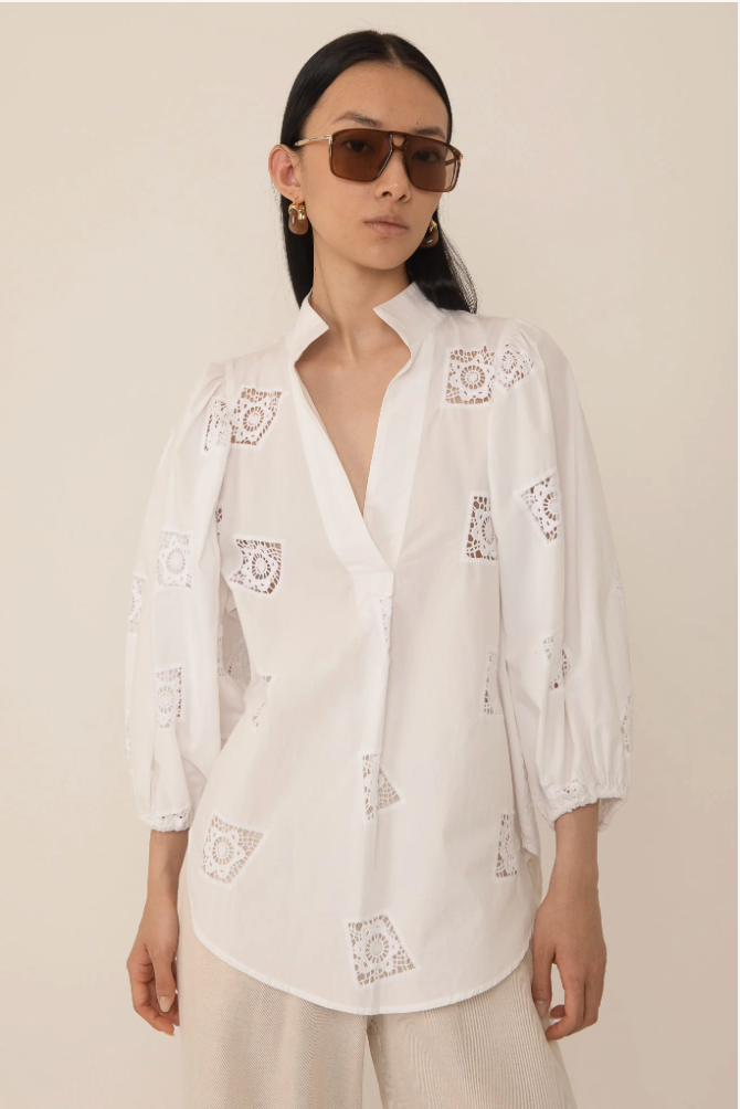 The Frida White Blouse