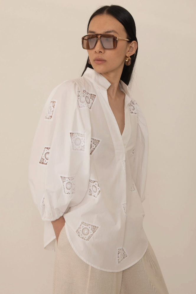 The Frida White Blouse