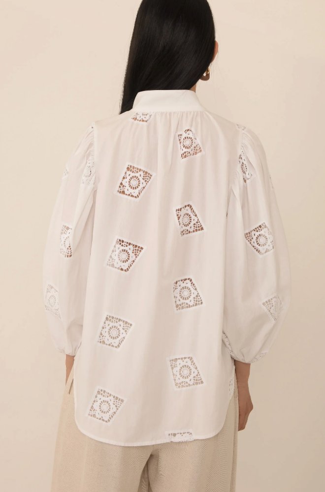 The Frida White Blouse