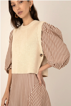 The Martine Cream Vest