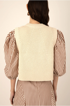 The Martine Cream Vest