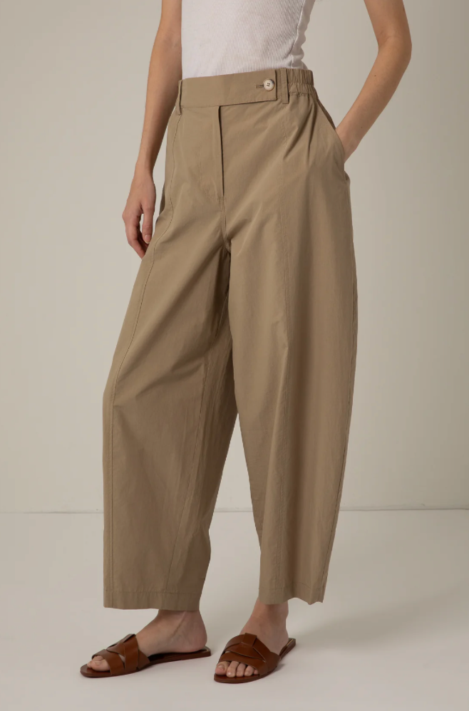 The Thea Sand Barrel Trousers