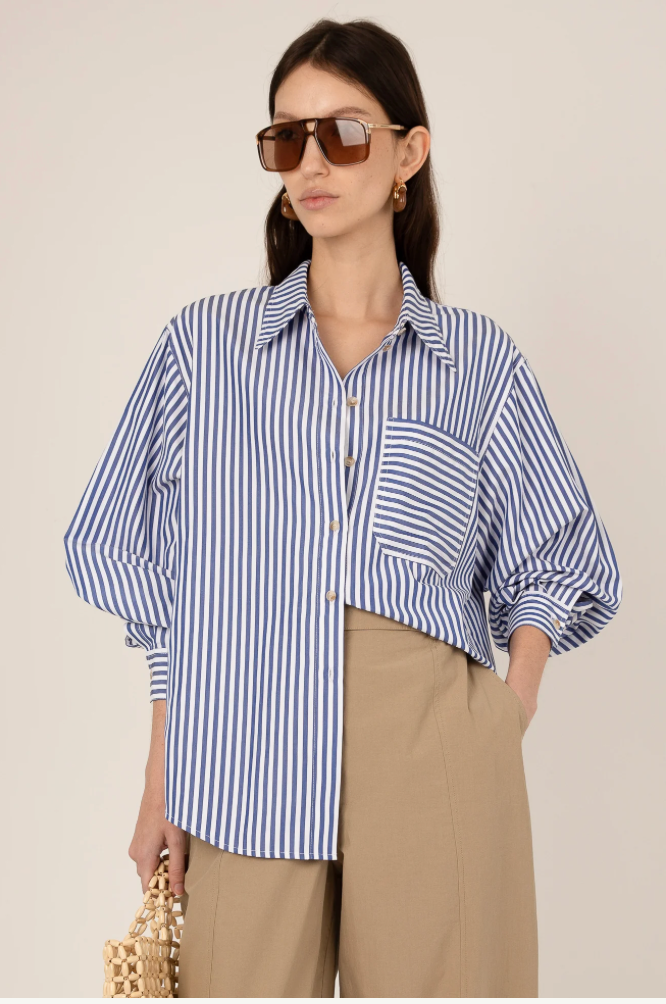 The Ember Blue Stripe Shirt