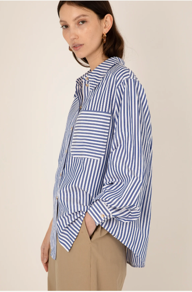 The Ember Blue Stripe Shirt