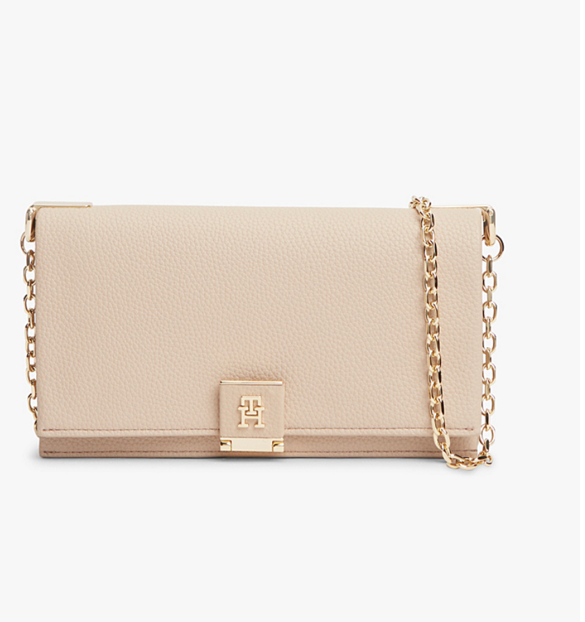 TH Monogram Blush Chain Strap Crossbody Bag