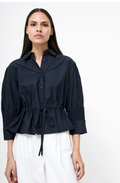 Era Poplin Collared Top