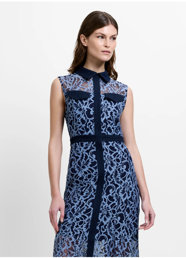 Skye Lace Godet Shirt Dress