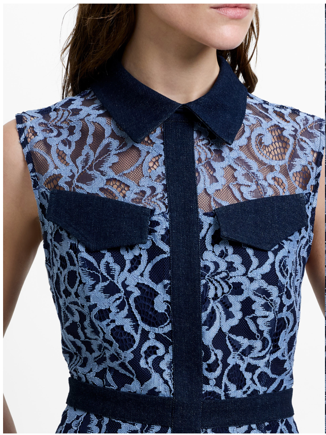 Skye Lace Godet Shirt Dress