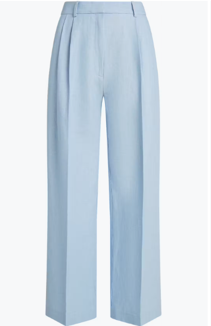 The Linen Mixed Relaxed Straight Trouser