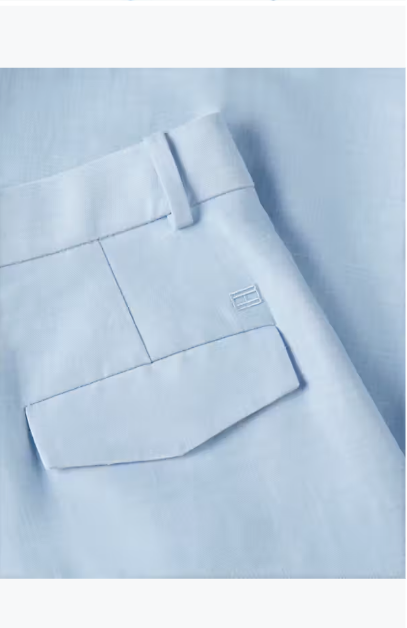 The Linen Mixed Relaxed Straight Trouser