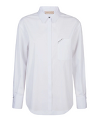 White Oxford Jersey Button Shirt