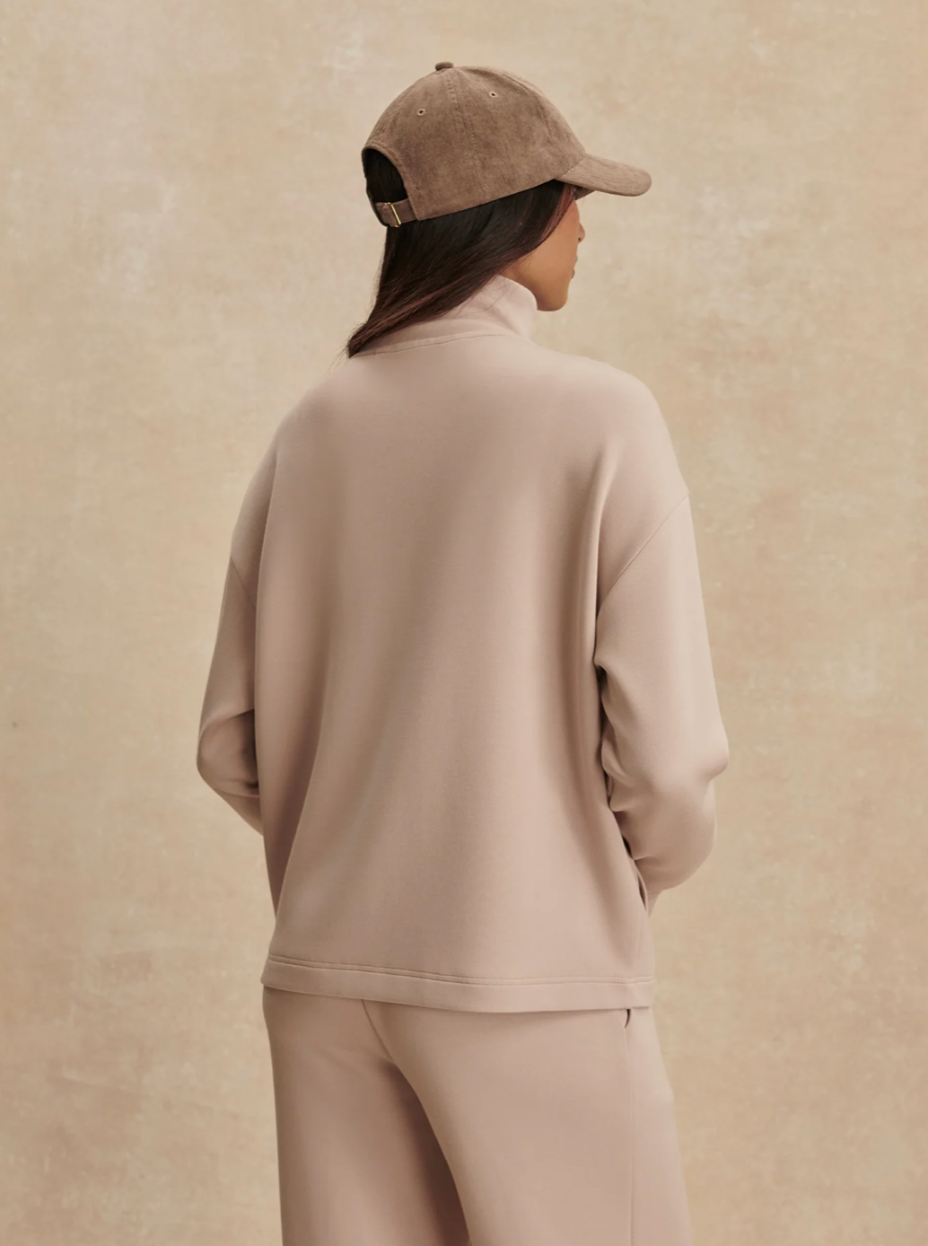 The Arlene Dusk Nude Zip-Through Sweat