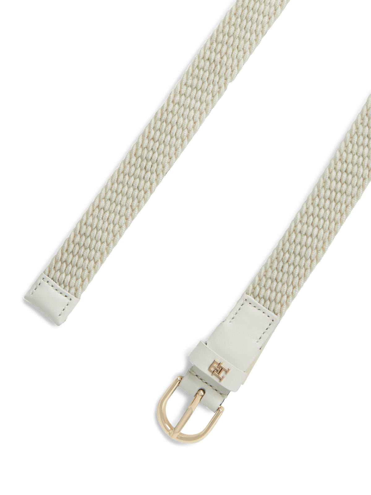 Essential Rounded Buckle Braided Elastic Belt