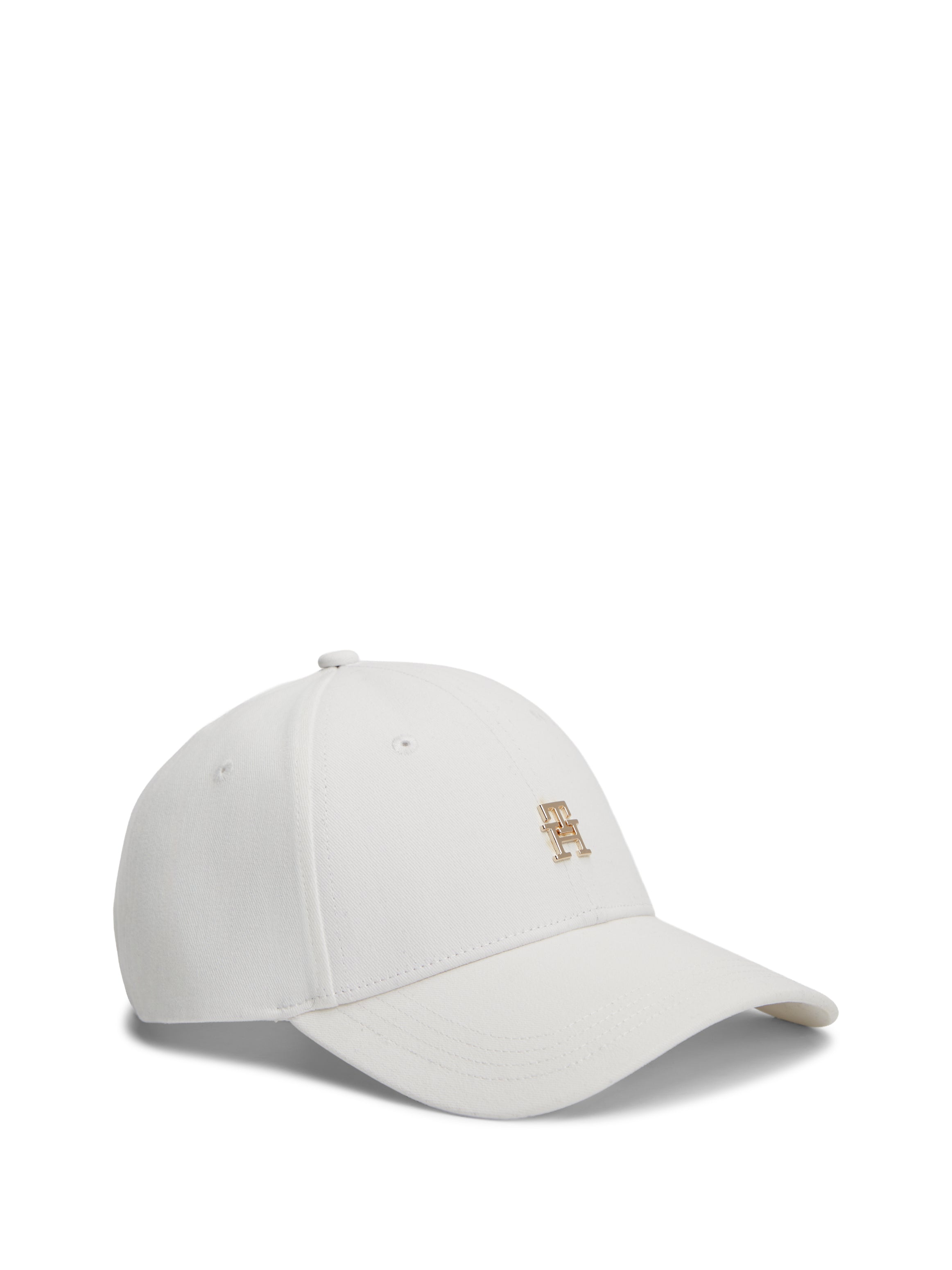 Chic TH Monogram Twill White Baseball Cap