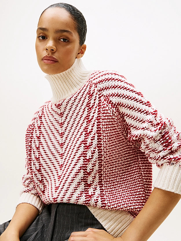 Pure Wool Cable Knit Relaxed Jumper