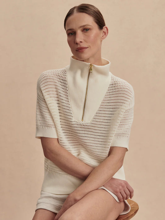 Nali Half-Zip Knit Top