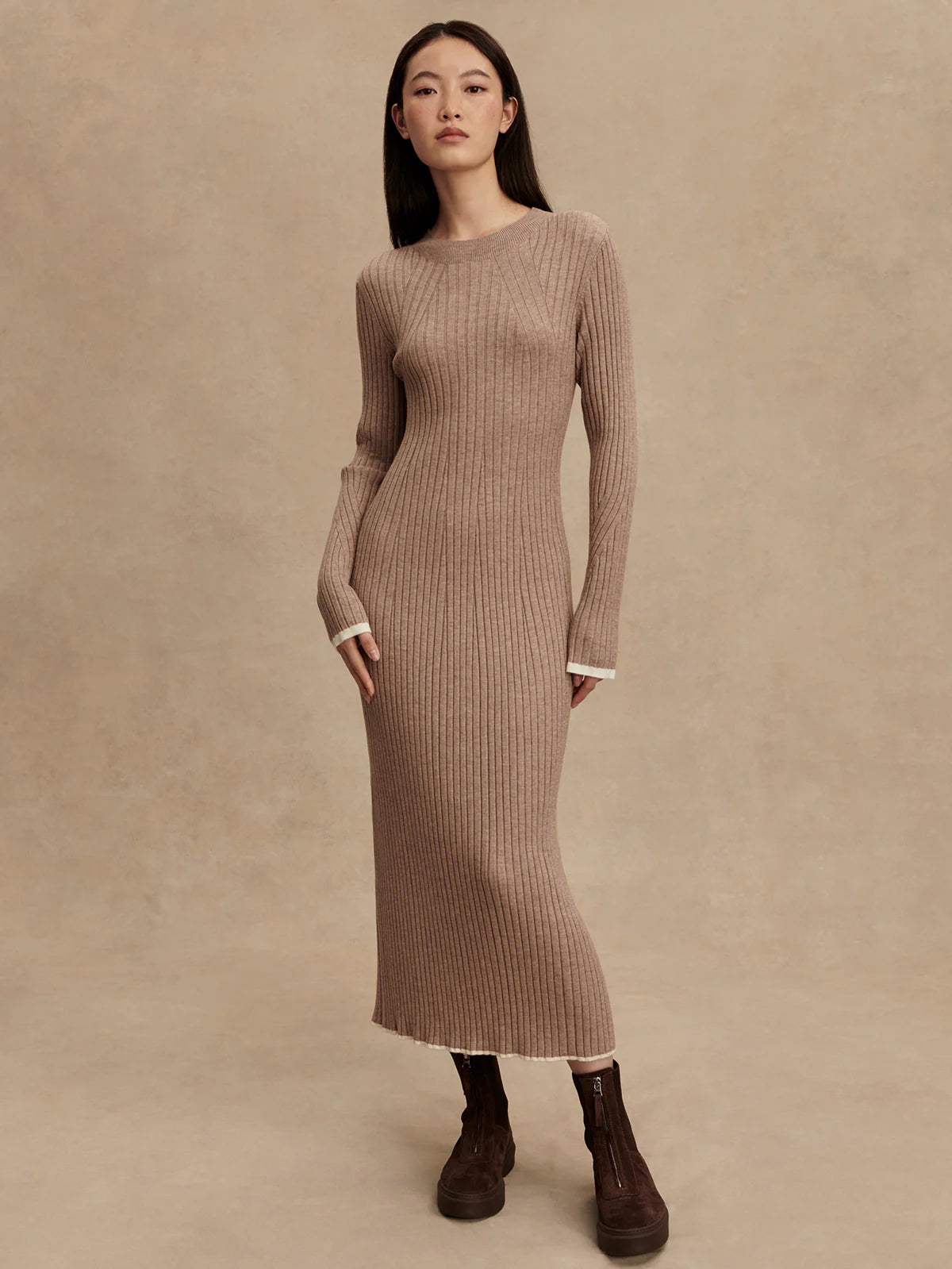 The Axel Rib Knit Midi Dress