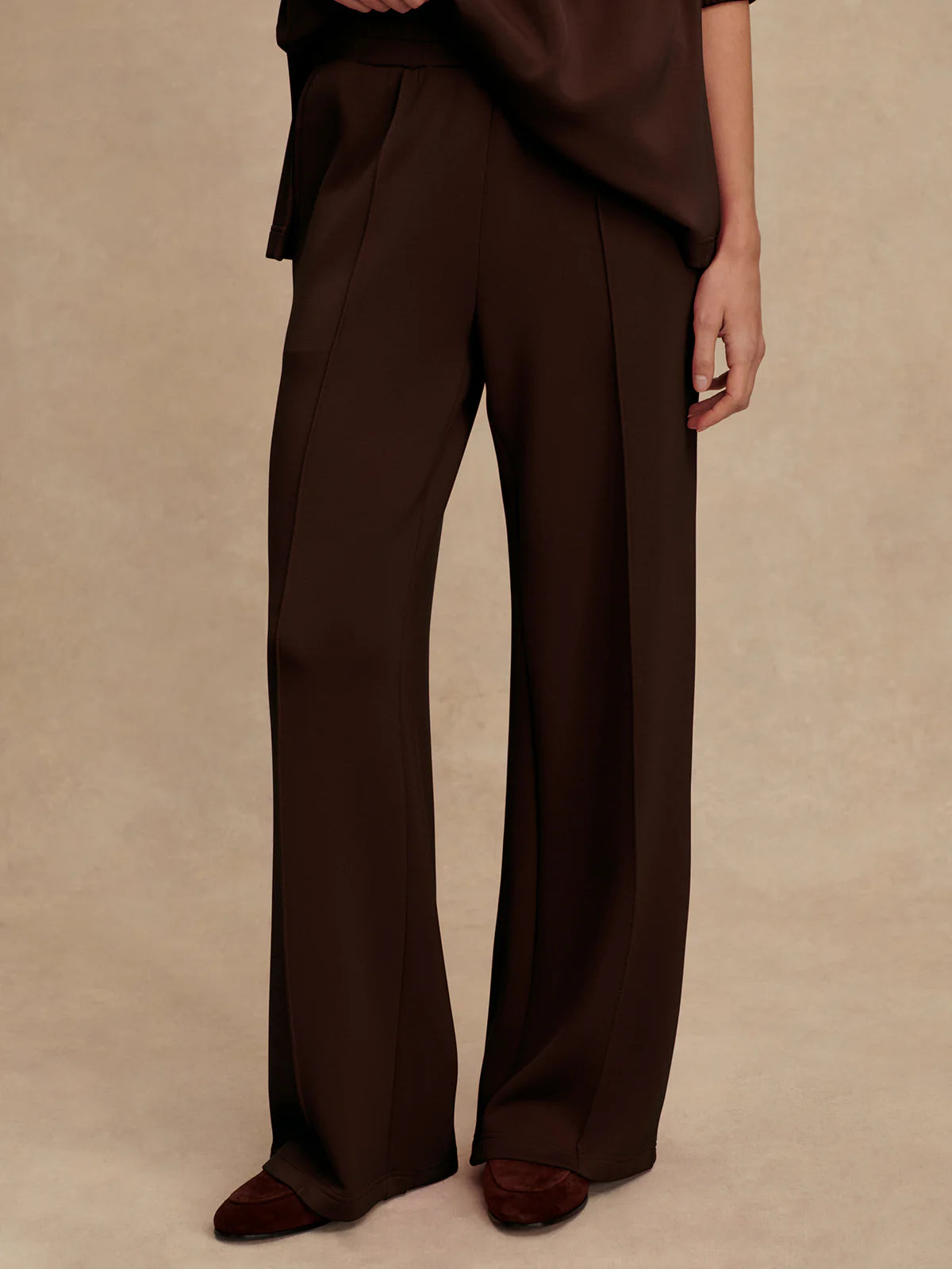 The Wide Leg Coffee Bean Pant 28"