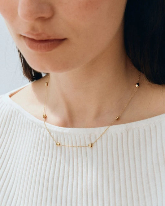 Barley Heart Necklace - Gold