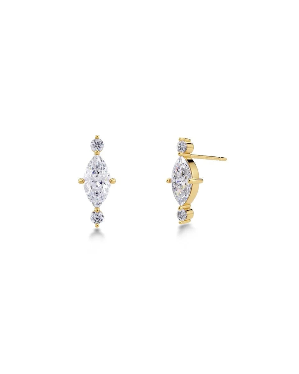 Trinny Studs Gold