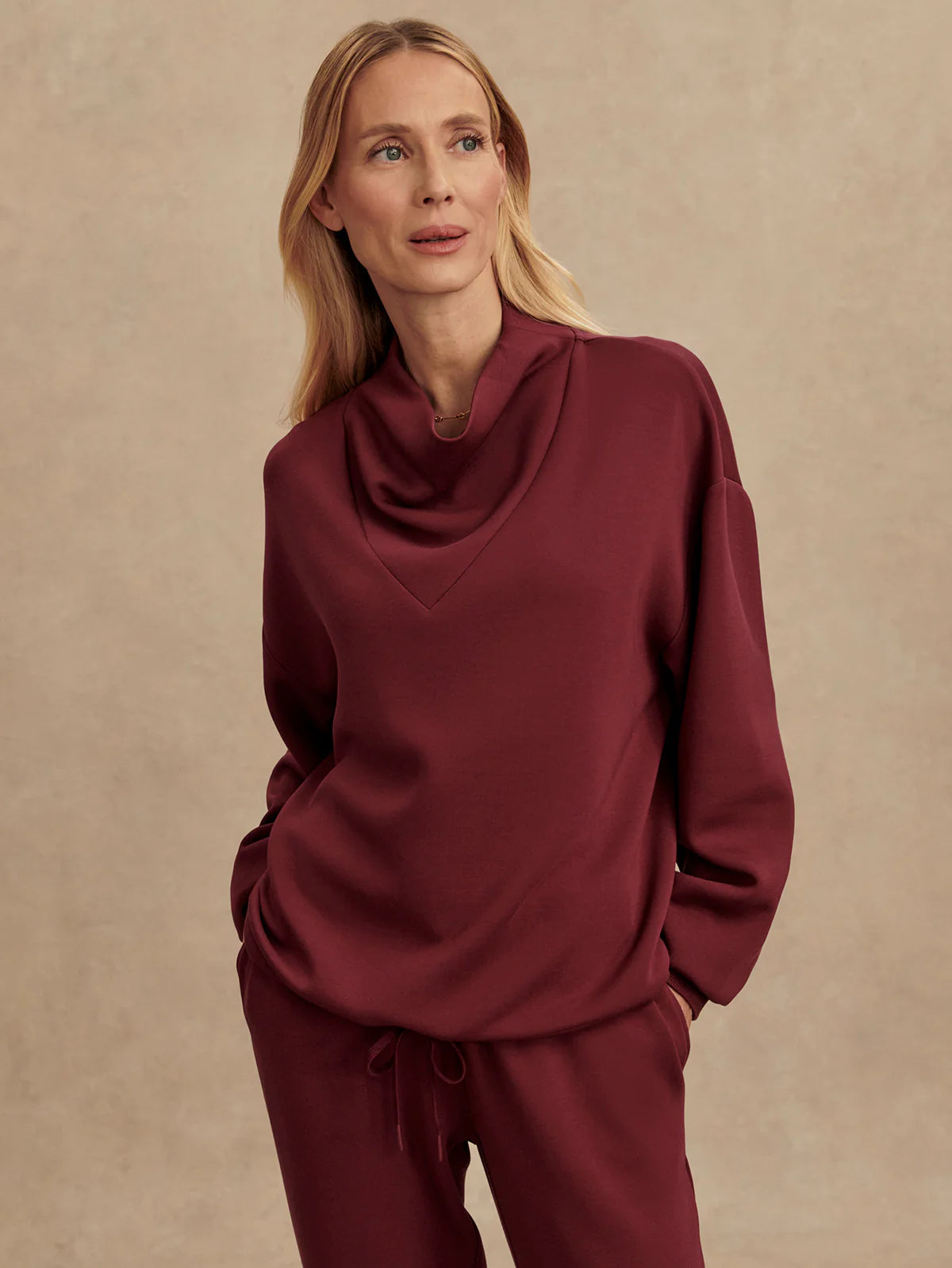 The Betsy New Maroon Sweat