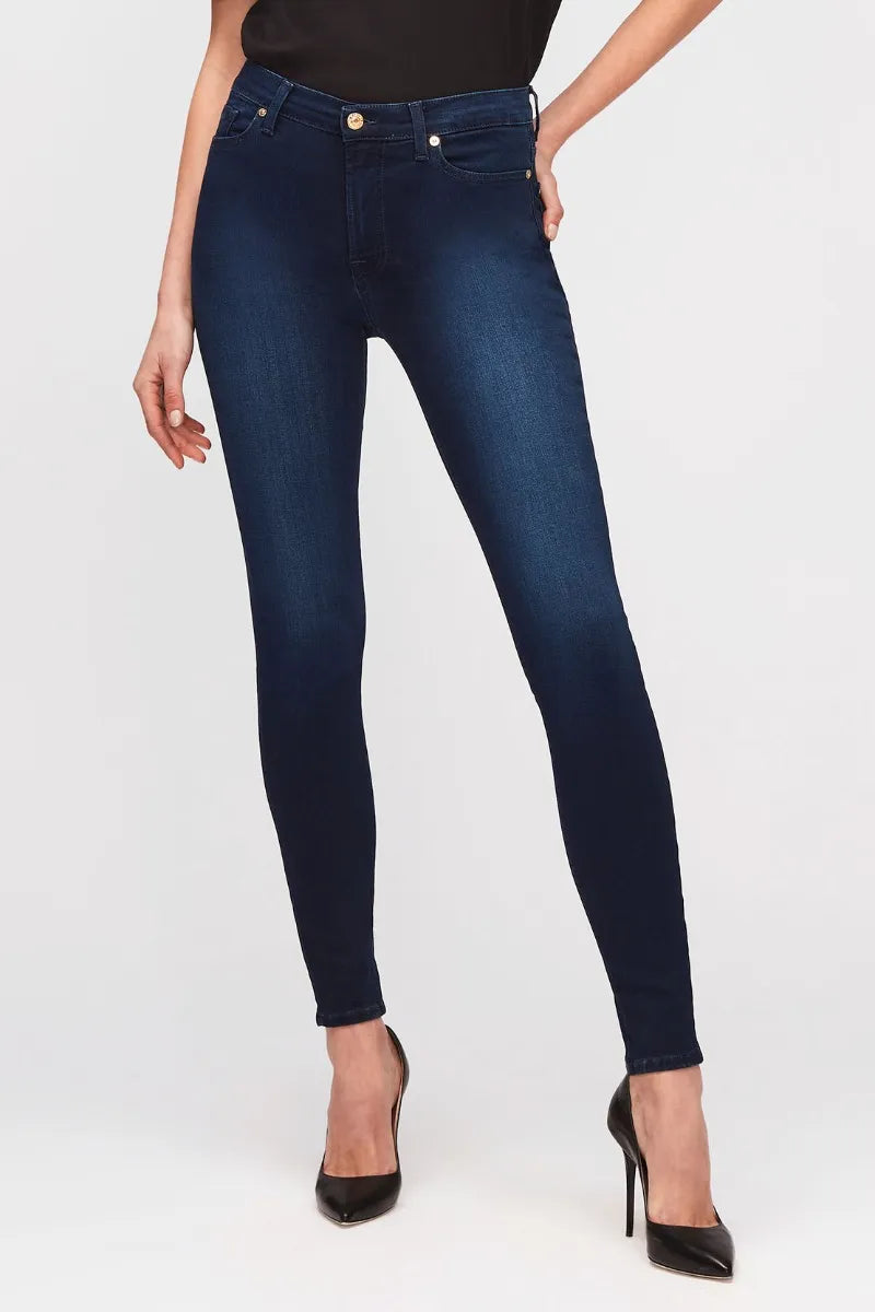The High Waist Slim Illusion Luxe Rich Indigo Jeans