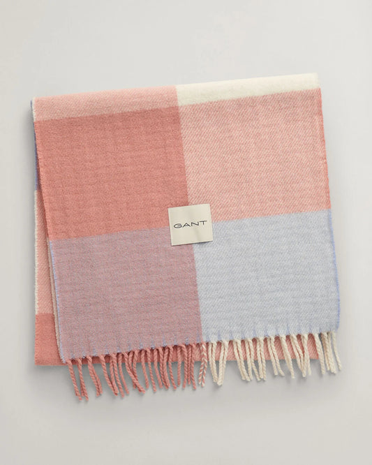 Pastel Checked Branded Scarf