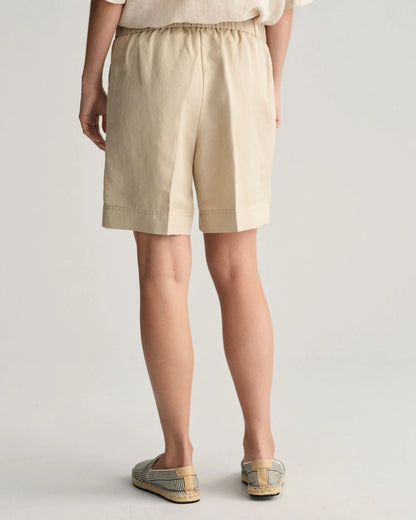 Linen Blend Pull on Shorts