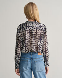 G Pattern Silk Shirt