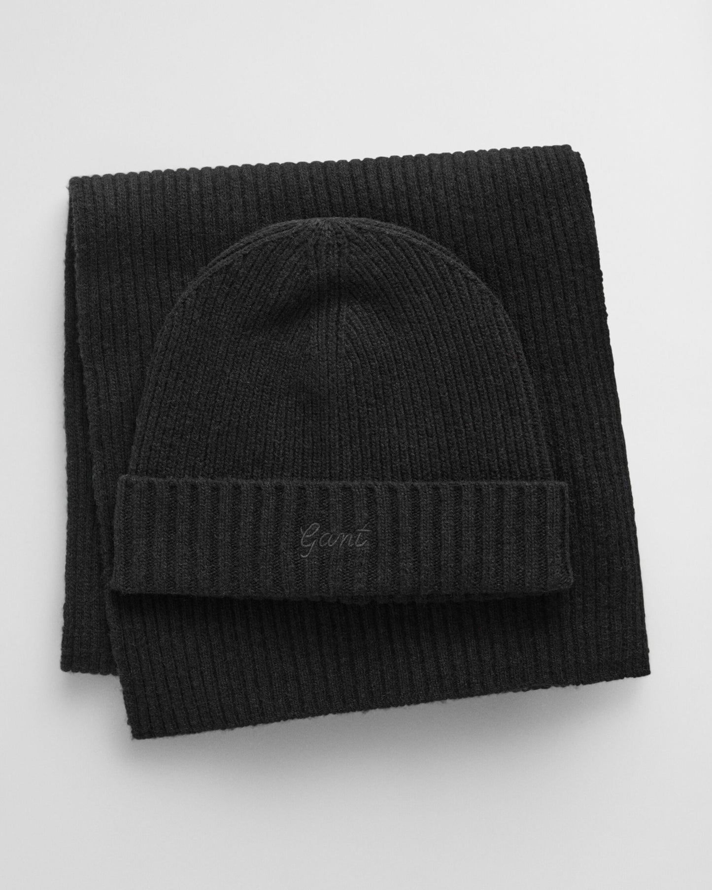 Script Graphic Beanie & Scarf Set