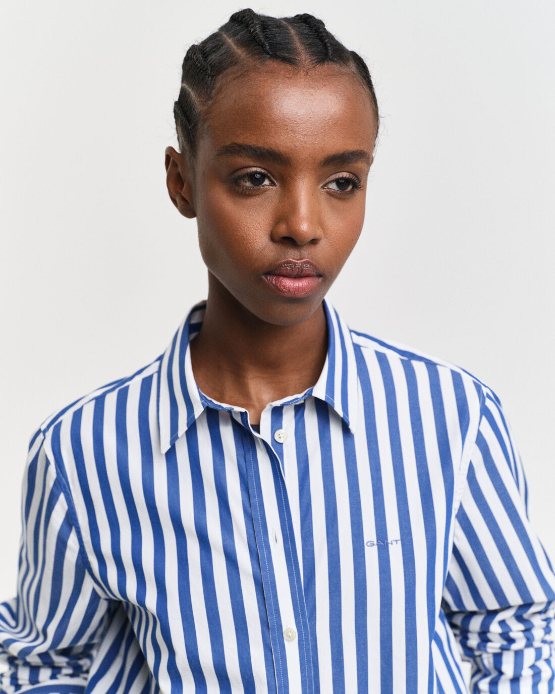 Regular Fit Wide Striped Poplin Shirt