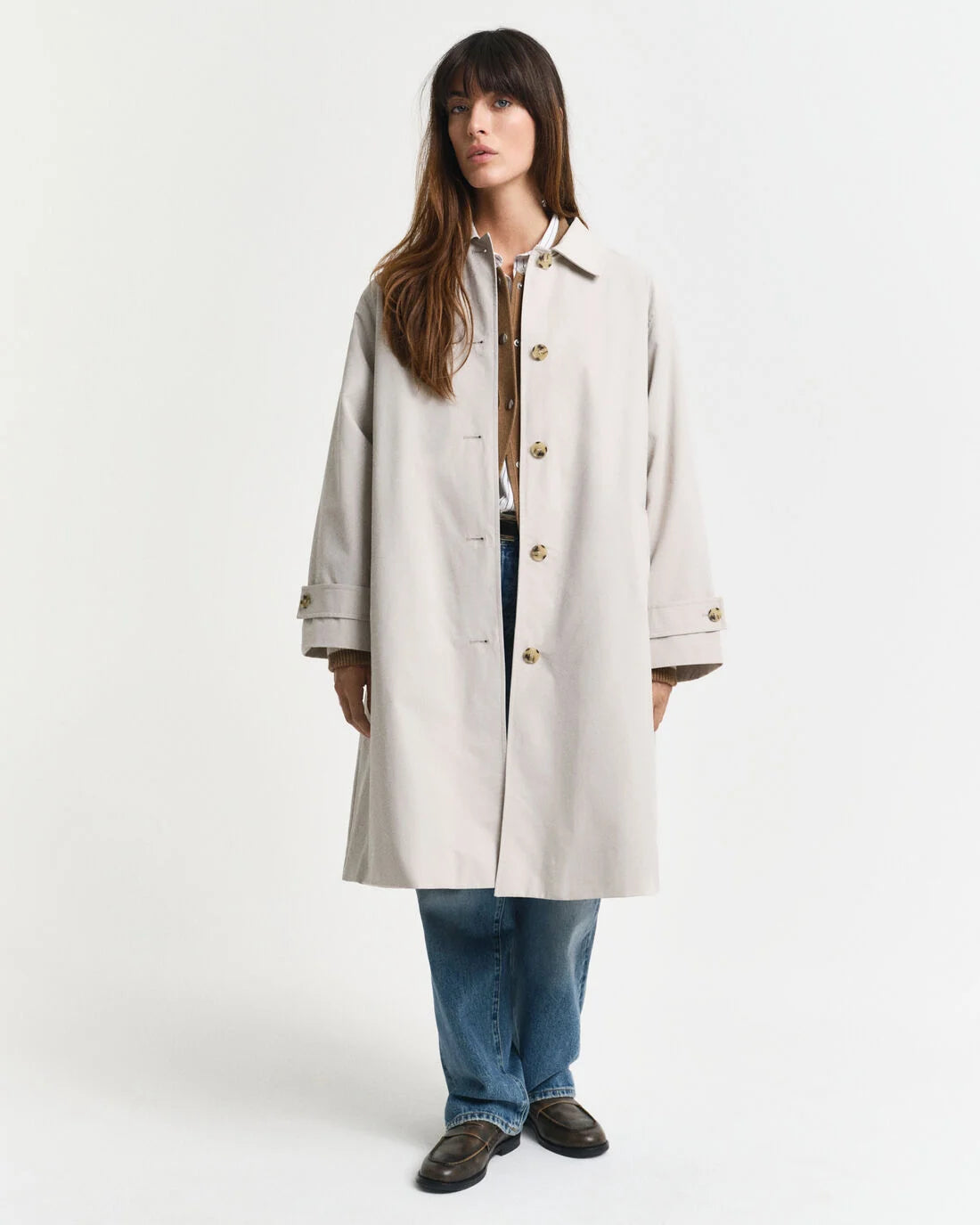 Relaxed Car Coat - Cloudy Grey