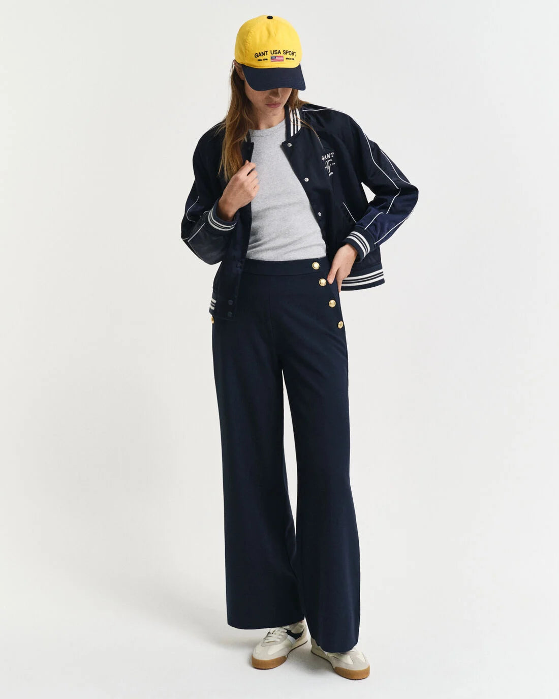 Button High Rise Pants