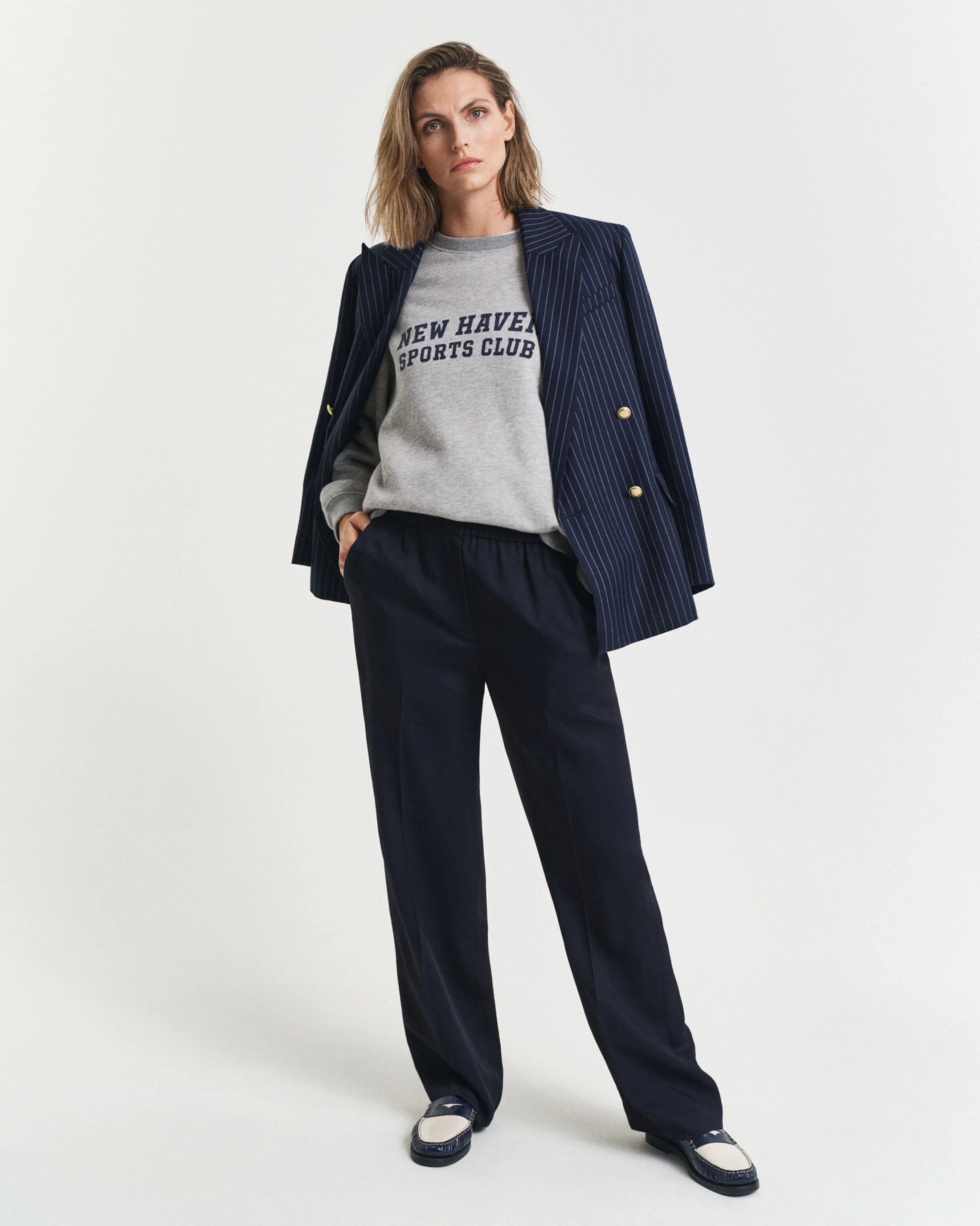 The Navy Fluid Pants